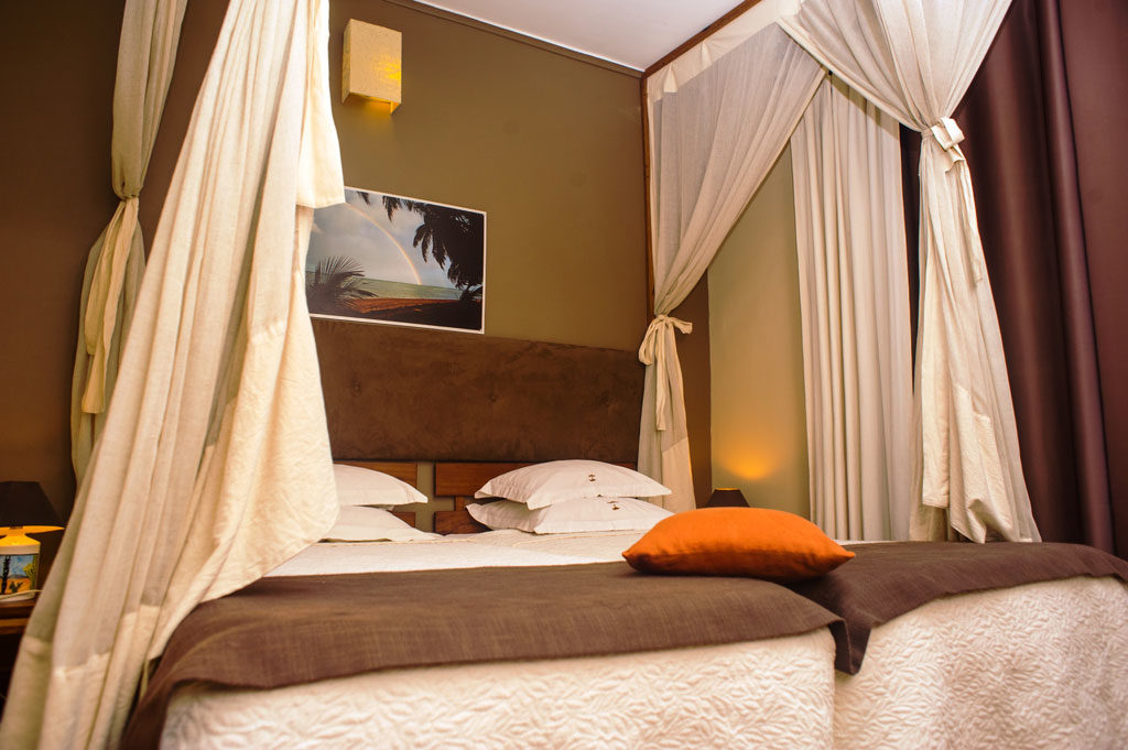 Chambre hotel les trois metis Antananarivo Madagascar twin