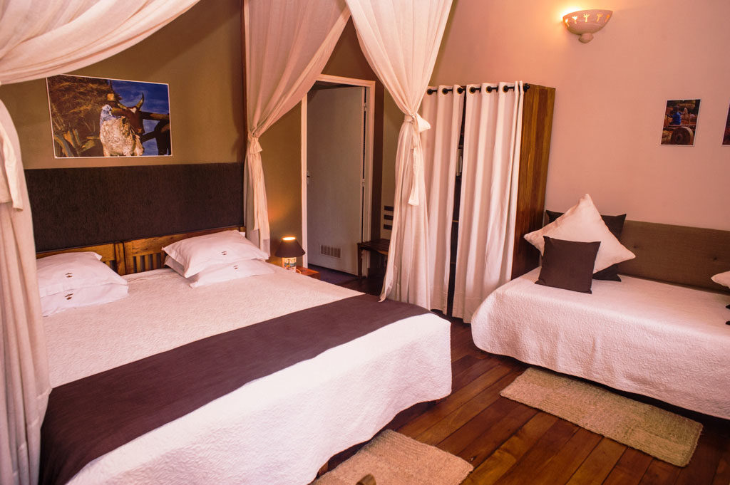 Chambre hotel les trois metis Antananarivo triple